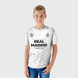 Футболка детская Real Madrid Champions Униформа, цвет: 3D-принт — фото 2