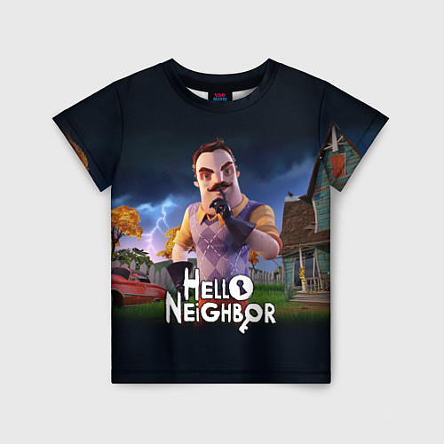 Детская футболка Hello Neighbor игра Привет сосед / 3D-принт – фото 1