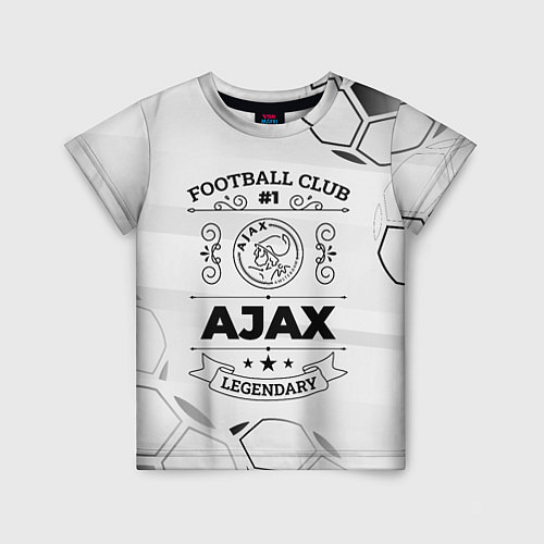 Детская футболка Ajax Football Club Number 1 Legendary / 3D-принт – фото 1