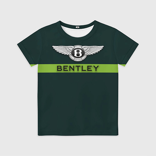 Детская футболка Bentley green / 3D-принт – фото 1