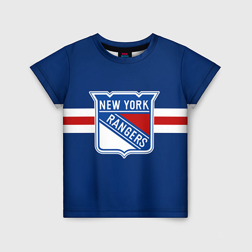 Детская футболка Нью-Йорк Рейнджерс форма / 3D-принт – фото 1