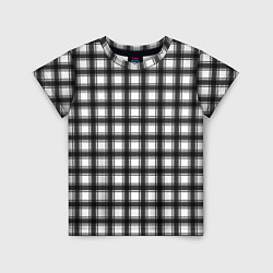 Футболка детская Black and white trendy checkered pattern, цвет: 3D-принт