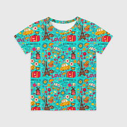 Футболка детская FRENCH LOVE, цвет: 3D-принт