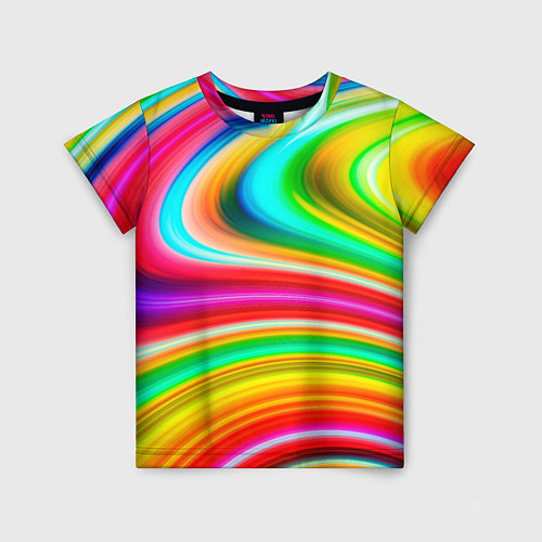 Детская футболка Rainbow colors / 3D-принт – фото 1