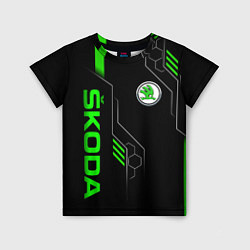 Футболка детская SKODA - БРОНЯ БУДУЩЕГО, цвет: 3D-принт