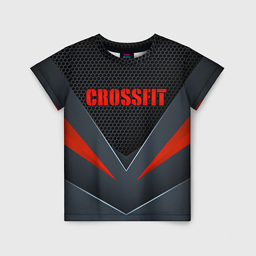 Детская футболка CrossFit - Техно броня / 3D-принт – фото 1