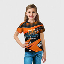 Футболка детская Street racing Legend retro, цвет: 3D-принт — фото 2