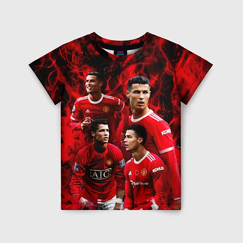 Детская футболка Криштиану Роналду Манчестер Юнайтед / 3D-принт – фото 1