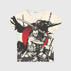 Футболка детская Воин-самурай в деле, цвет: 3D-принт