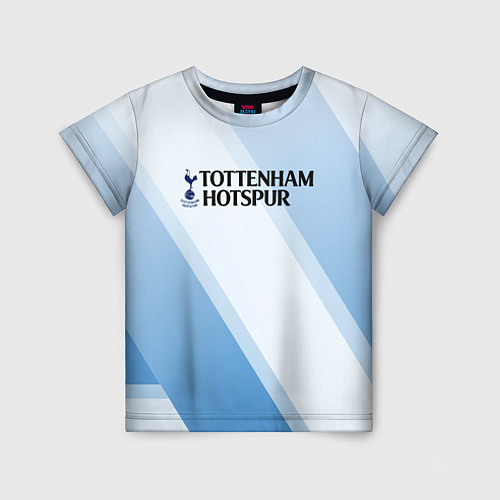 Детская футболка Tottenham hotspur Голубые полосы / 3D-принт – фото 1