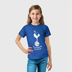 Футболка детская Tottenham hotspur SPORT, цвет: 3D-принт — фото 2