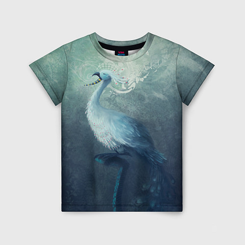 Детская футболка Beautiful Peacock / 3D-принт – фото 1