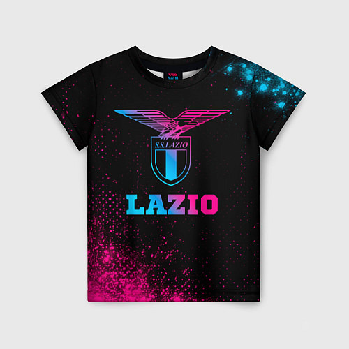 Детская футболка Lazio - neon gradient / 3D-принт – фото 1