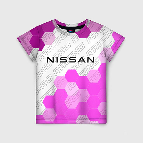 Детская футболка Nissan pro racing: символ сверху / 3D-принт – фото 1