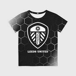 Детская футболка Leeds United sport на темном фоне