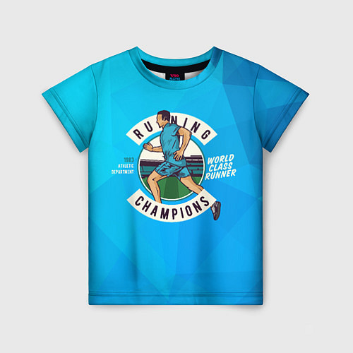 Детская футболка Бегун: спорт / 3D-принт – фото 1