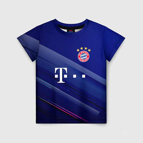 Детская футболка Bayern munchen Абстракция / 3D-принт – фото 1