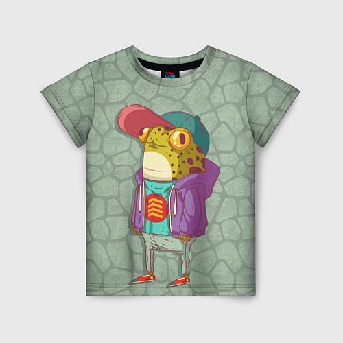 Детская футболка Лягуха-репер / 3D-принт – фото 1