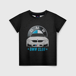 Футболка детская BMW club carbon, цвет: 3D-принт