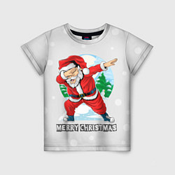 Футболка детская Dab Santa Merry Christmas, цвет: 3D-принт