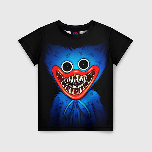 Детская футболка Хаги Ваги на чёрном фоне / 3D-принт – фото 1