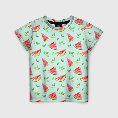 Детская футболка Сочные ломтики арбуза / 3D-принт – фото 1