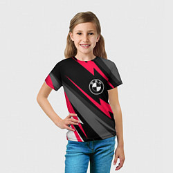 Футболка детская BMW fast lines, цвет: 3D-принт — фото 2