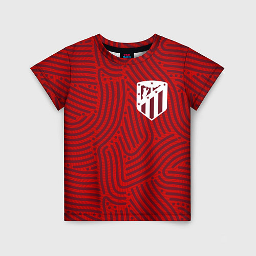 Детская футболка Atletico Madrid отпечатки / 3D-принт – фото 1