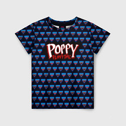 Футболка детская Poppy Playtime - Huggy Wuggy Pattern, цвет: 3D-принт