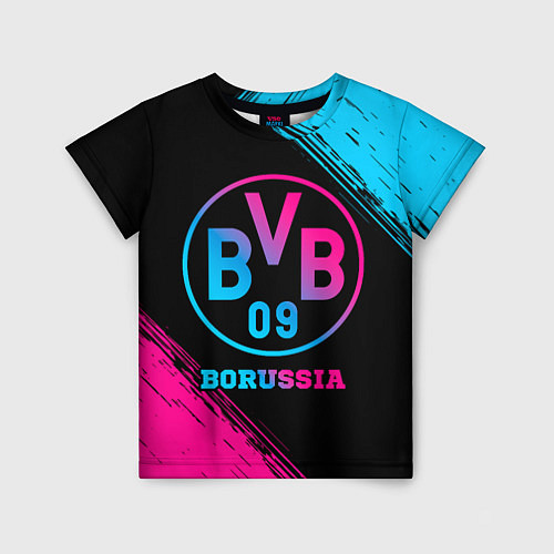 Детская футболка Borussia - neon gradient / 3D-принт – фото 1