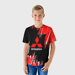 Футболка детская Mitsubishi - краска, цвет: 3D-принт — фото 2