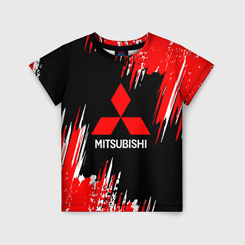 Детская футболка Mitsubishi - краска / 3D-принт – фото 1