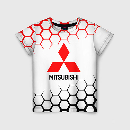 Детская футболка Mitsubishi - логотип / 3D-принт – фото 1