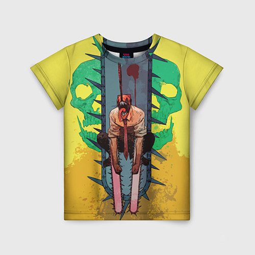 Детская футболка Человек-бензопила : Дэндзи / 3D-принт – фото 1