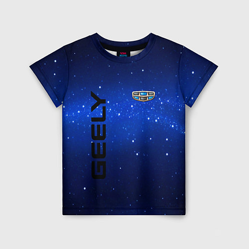 Детская футболка Geely - звёзды / 3D-принт – фото 1