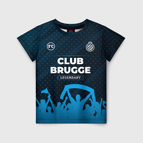 Детская футболка Club Brugge legendary форма фанатов / 3D-принт – фото 1