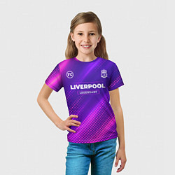 Футболка детская Liverpool legendary sport grunge, цвет: 3D-принт — фото 2