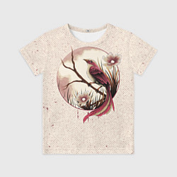 Футболка детская Кукушка на ветке, цвет: 3D-принт