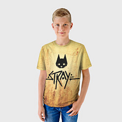 Футболка детская Игра бродячий кот stray game cat, цвет: 3D-принт — фото 2