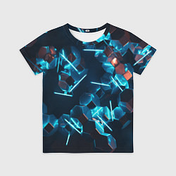 Футболка детская Неоновая змейка, цвет: 3D-принт