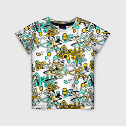 Футболка детская Abstract pattern waves and streaks, цвет: 3D-принт