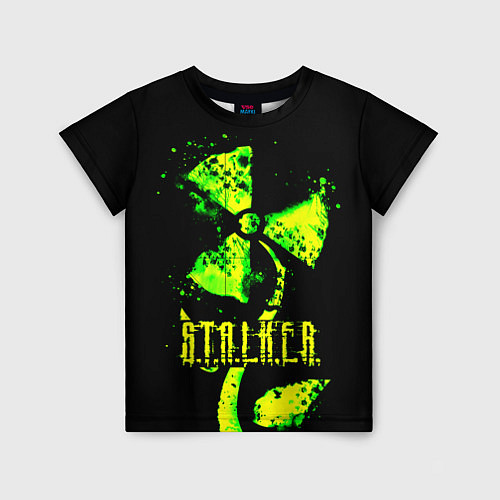 Детская футболка Stalker neon flower / 3D-принт – фото 1