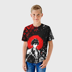 Футболка детская Джун Ли - Мрачный геншин, цвет: 3D-принт — фото 2