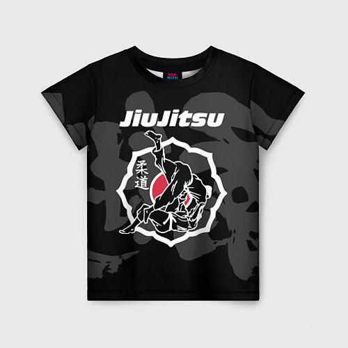 Детская футболка Jiu-jitsu throw logo / 3D-принт – фото 1