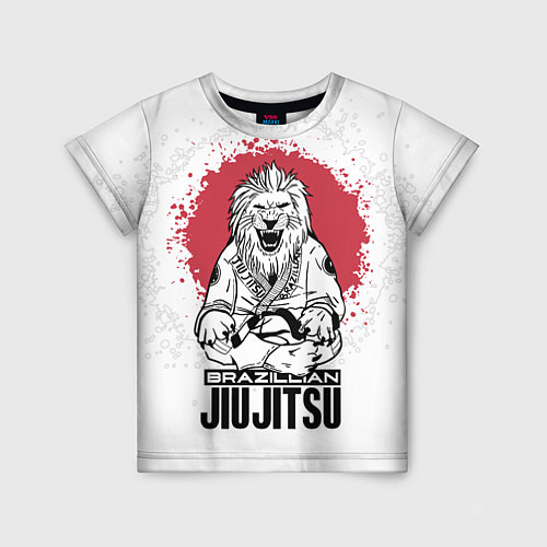 Детская футболка Jiu Jitsu red sun / 3D-принт – фото 1