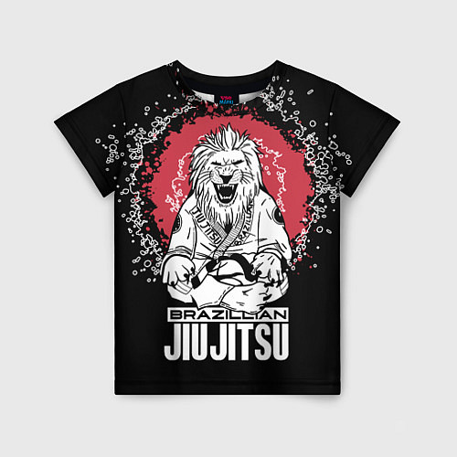Детская футболка Jiu-Jitsu red sun Brazil / 3D-принт – фото 1