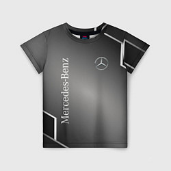 Детская футболка Mercedes абстракция карбон
