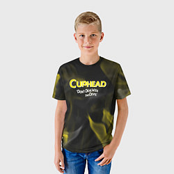 Футболка детская Cuphead жёлтый огонь, цвет: 3D-принт — фото 2