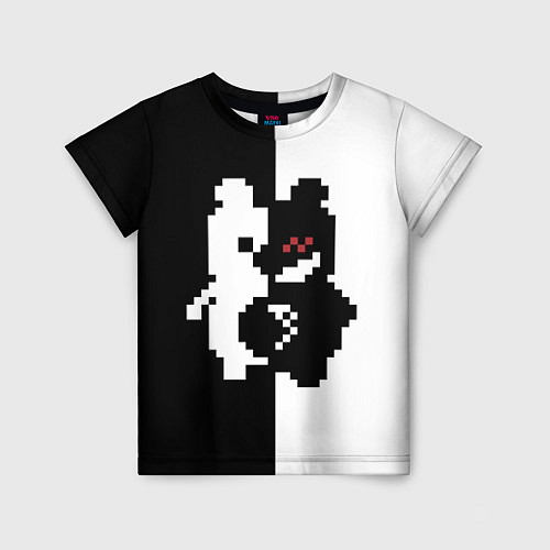 Детская футболка Monokuma pixel / 3D-принт – фото 1