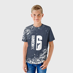 Футболка детская Rainbow six siege - соты, цвет: 3D-принт — фото 2